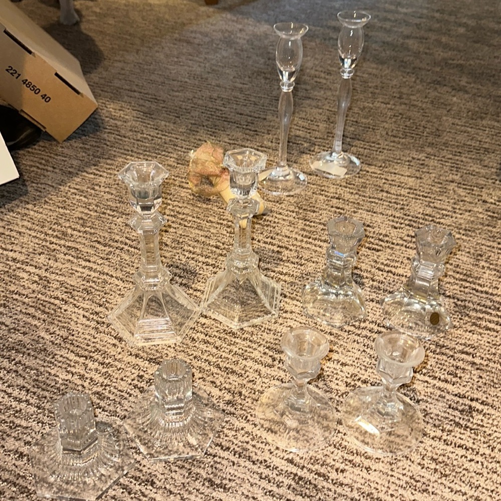 Lot of Candle Stick Holders